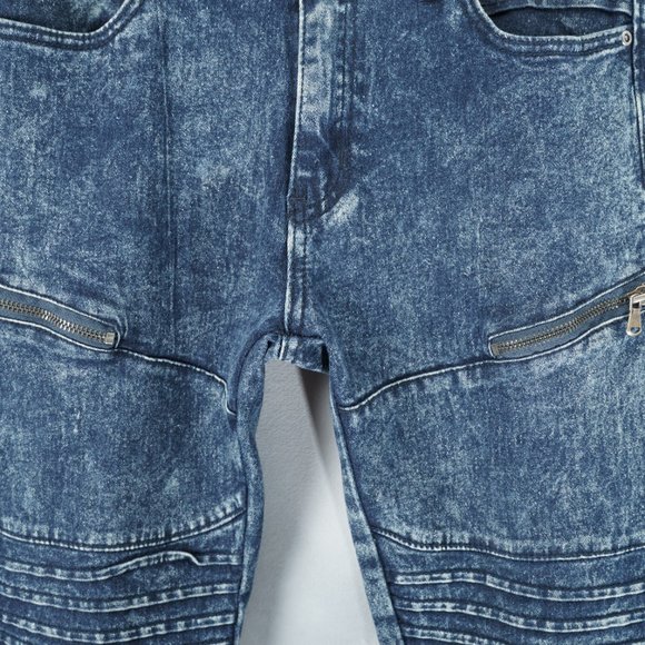 CR24 DENIM BLUE SKINNY JEANS PANTS TROUSERS - WAIST 30 INCHES - Picture 9 of 14